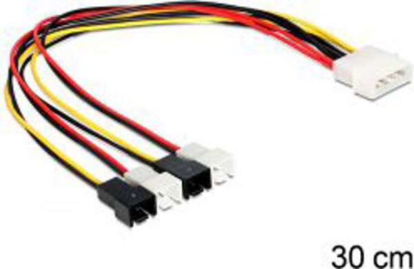 Delock Molex - 2-pin, 0.3m, Πολύχρωμο (83343)