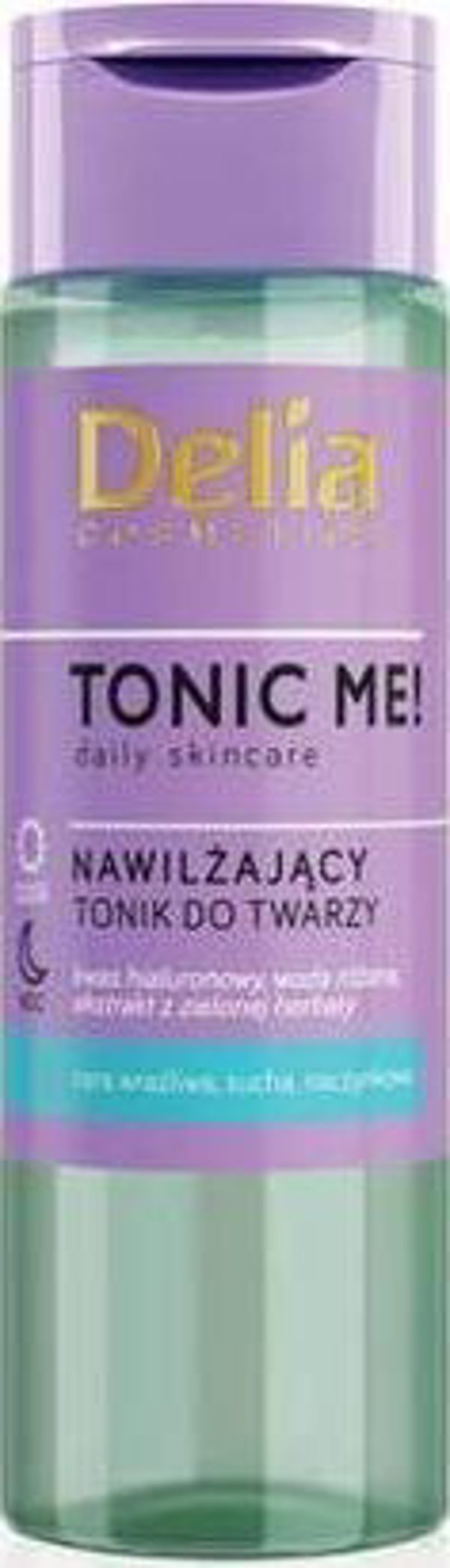 Delia Tonic Me Ενυδατική Τονωτική Λοσιόν Προσώπου για Ευαίσθητη & Ξηρή Επιδερμίδα με Αλόη, 200ml