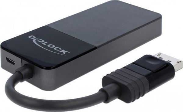 Delock Διαχωριστής βίντεο Displayport αρσενικό - 3x Displayport θηλυκό