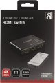 Deltaco Διακόπτης DELTACO 3in-1out, 60Hz, 7.1 ήχος, Ultra HD, μαύρο / HDMI-7042