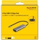 Delock USB 3.2 Gen 1 Hub Type-C 4 Θυρών, 10000 Mbit/s, Γκρι