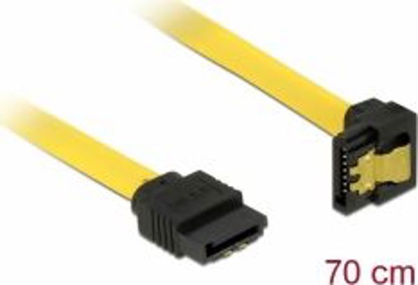 Delock SATA - SATA, 0.7m, Κίτρινο (82814)