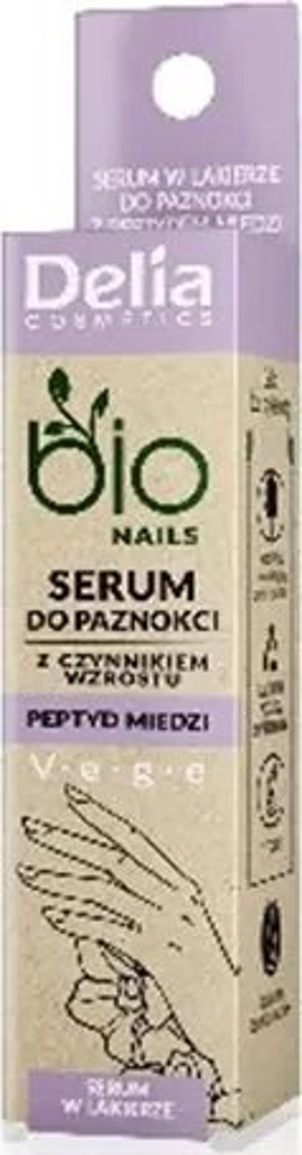Ορός νυχιών Delia DELIA Bio Nails Peptydowe με παράγοντα ανάπτυξης 11 ml