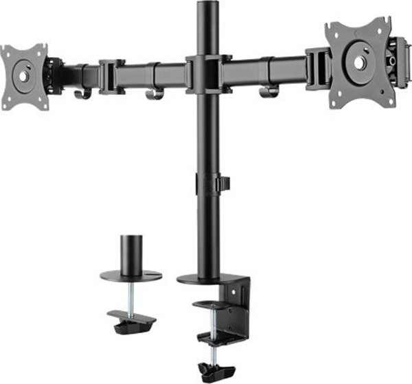 Deltaco Επιτραπέζια βάση για 2 οθόνες 13" - 27" (ARM-0300)