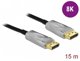 ΚΑΛΩΔΙΟ DELOCK DISPLAYPORT 1.4 DP 8K ΟΠΤΙΚΟ ΕΝΕΡΓΟ 15M (85886)
