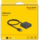 Delock HDMI Switch 2 auf 1 bidirektional 8K
