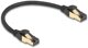 Delock Καλώδιο Δικτύου RJ45 Cat.6A S/FTP, Αρσενικό σε Αρσενικό, 30cm, Μαύρο, Cat.7 για Βιομηχανική & Εξωτερική Χρήση