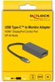 DELOCK ?USB Type-C Adapter zu Combo HDMI / DisplayPort Buchse 8K