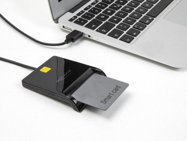 DELOCK USB 2.0 Smartcard Kartenleser f�r Smartcards mit Kontaktchip