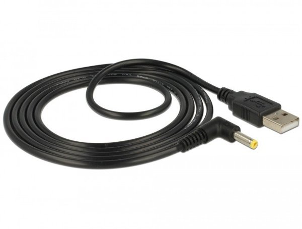 DELOCK Stromkabel USB -> DC 4.0x1.7mm St/St 90° 1.5m