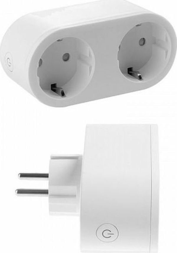 Denver Smart Plug Adapter, Έξυπνος Προσαρμογέας Πρίζας WiFi με Δυνατότητα Ελέγχου μέσω Εφαρμογής, Λευκό