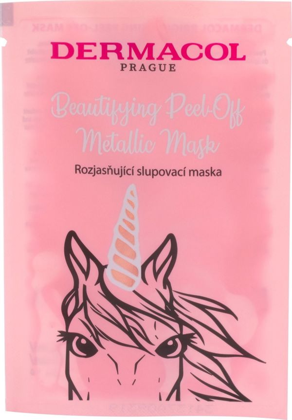 Dermacol Beauty Metallic Peel-Off Mask, Μάσκα Απολέπισης Λάμψης για Πρόσωπο, 15ml
