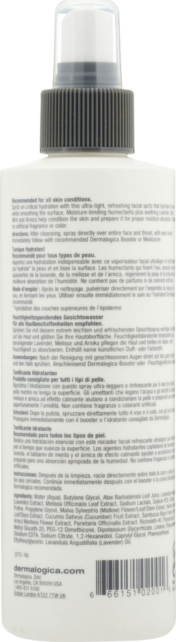 Dermalogica Μικροκάλυμμα Προσώπου Multi-Active Toner Ενυδατικό 250ml