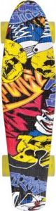 Schildkrot Retro Skateboard Party Κίτρινο, 56x14cm, Αντιολισθητικό Κατάστρωμα Πολυπροπυλενίου