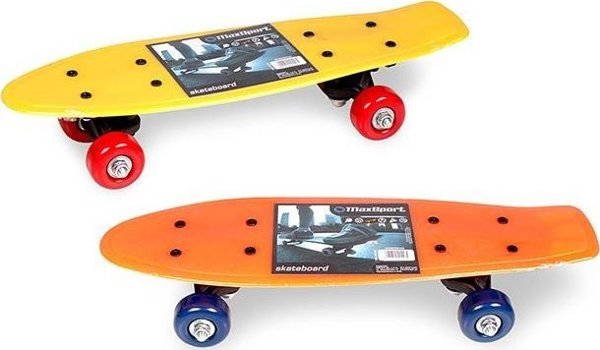 Artyk Σκέιτμπορντ 42cm, Παιδικό Skateboard για Αρχάριους, Μέγιστο Βάρος 40kg, Πολύχρωμο