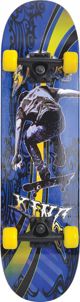 Schildkrot Slider Cool King Skateboard 79x20cm, 9 Στρώσεις Σφενδάμου, Μπλε-Κίτρινο-Μαύρο