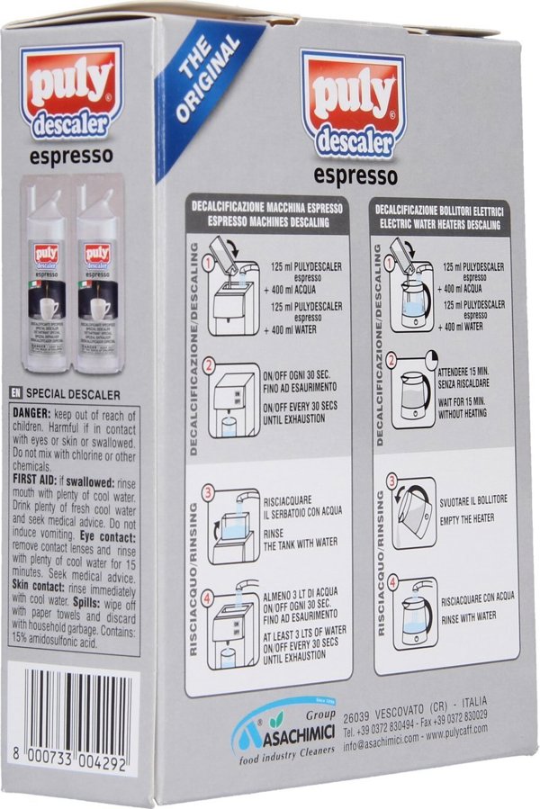 Υγρό αφαλάτωσης Puly Espresso, 2 τεμ.