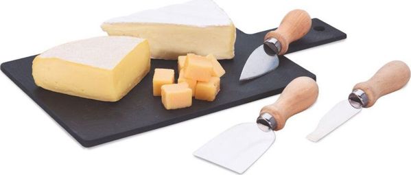Πέτρινη επιφάνεια κοπής Excellent Houseware με μαχαίρι