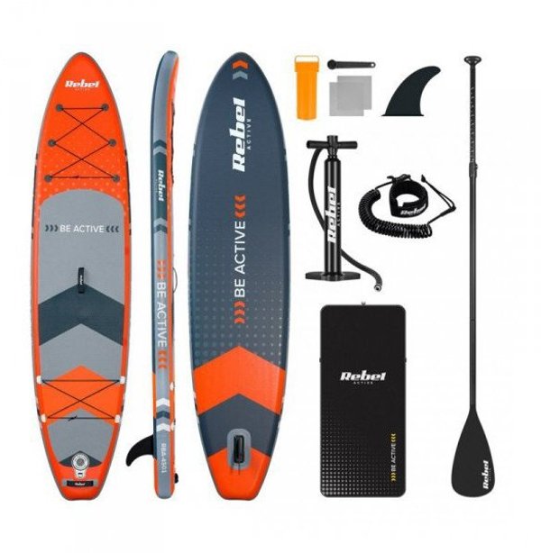 Deska SUP REBEL ACTIVE pompowana 350x81x15cm pomaranczowa