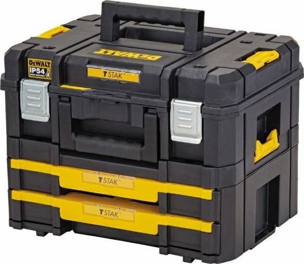 Dewalt Εργαλειοθήκη DWST83395-1 TSTAK IP54 με Προστασία από Νερό και Σκόνη και Εσωτερικό Ένθετο Αφρού