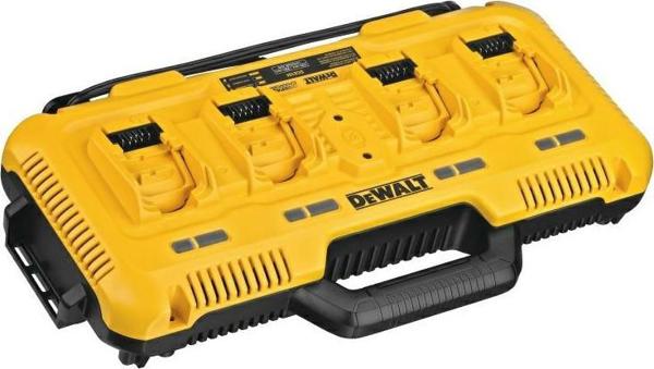 DeWalt DCB104-QW Φορτιστής Ταχείας Φόρτισης 4 Θυρών για Μπαταρίες XR FLEXVOLT, 8A ανά Θύρα, Συμβατό με ToughSystem