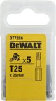 Dewalt μύτες torx 25mm t25 /5τμχ/ 8450246 5035048012789