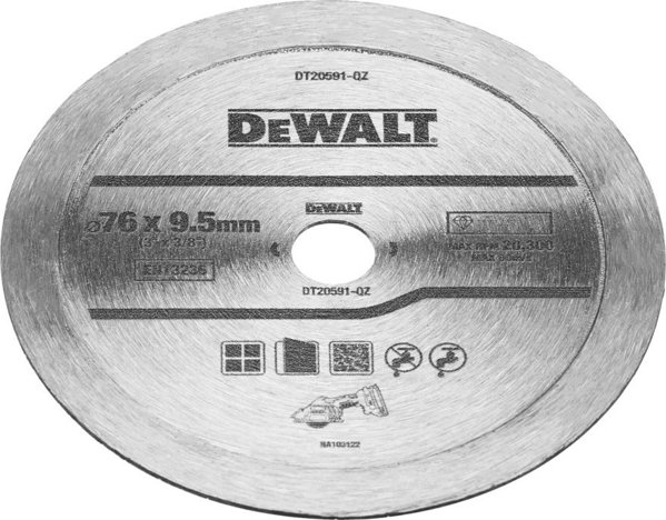 Dewalt διαμαντόδισκος 76x9.5