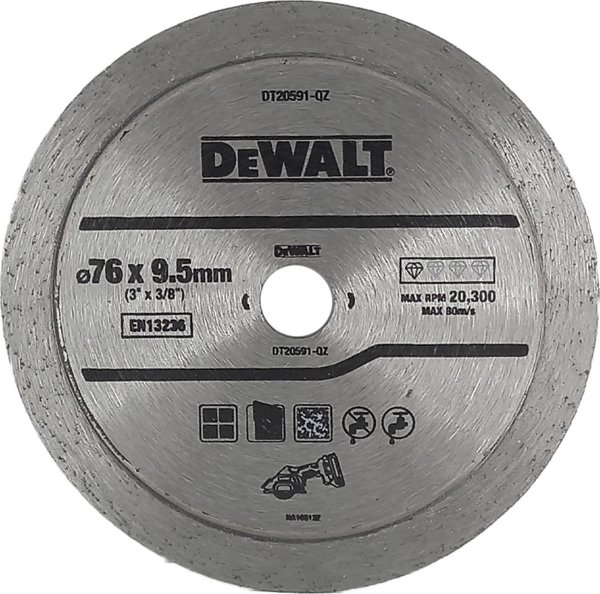 Dewalt διαμαντόδισκος 76x9.5