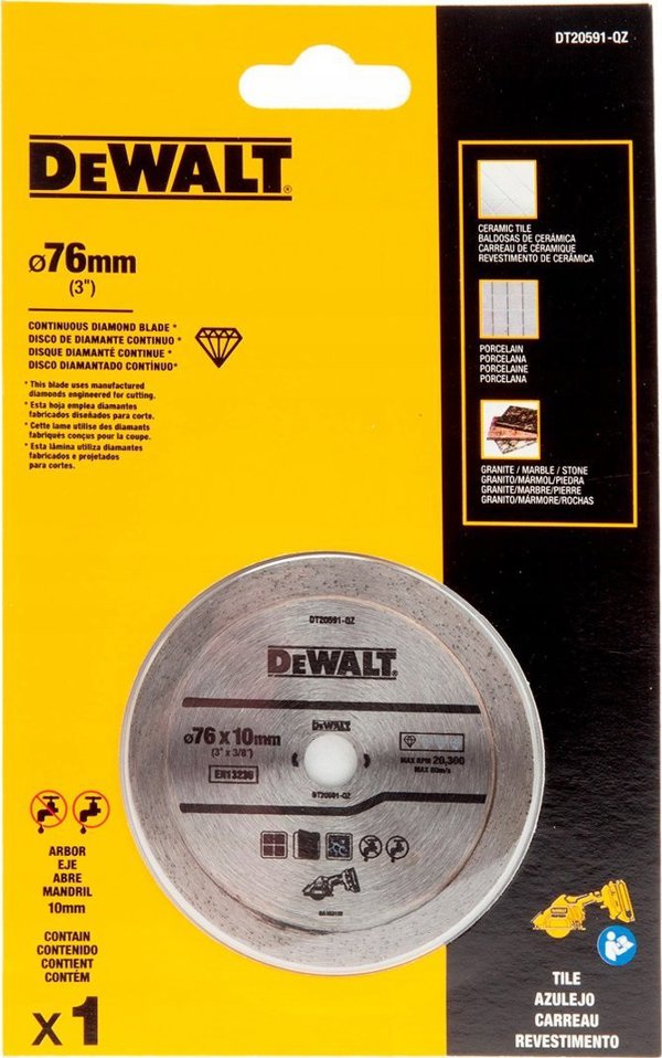 Dewalt διαμαντόδισκος 76x9.5