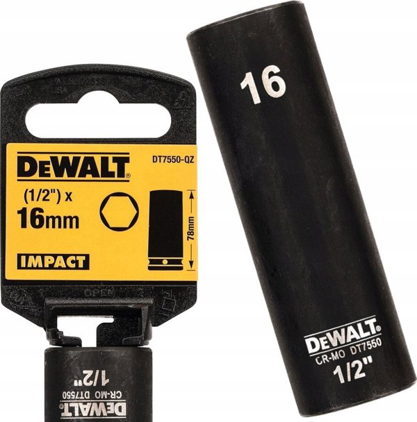 Dewalt υποδοχή 16mm 1/2c υποδοχή κρούσης βαθιά