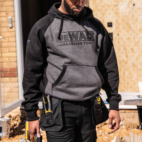 Dewalt Bluza z kapturem STRATFORD, czarna, rozmiar M