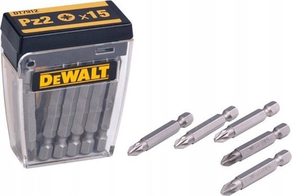 DeWalt Σετ Μπιτ Κατσαβιδιού PZ2 50mm, 15τμχ - Επαγγελματικά Μπιτ Βιδώματος