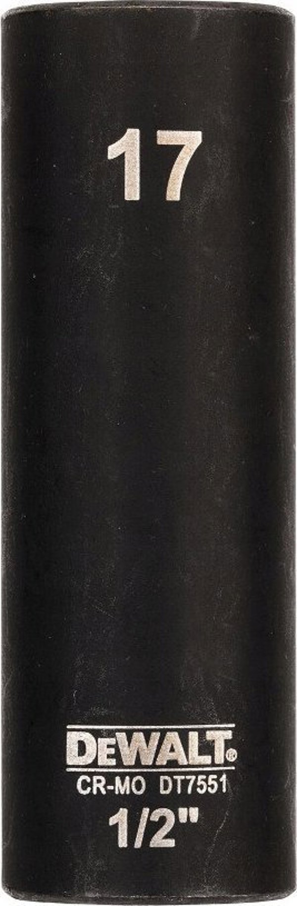 Dewalt υποδοχή 17mm 1/2c impact socket deep