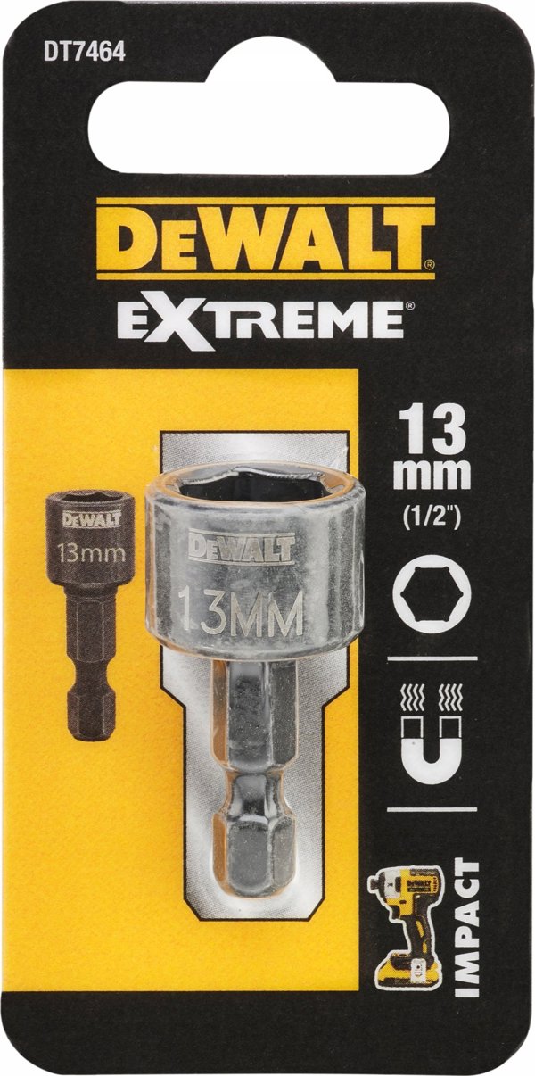Dewalt συμπαγής κεφαλή 13mm