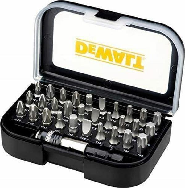 DeWalt Σετ Μύτες Κατσαβιδιού DT7944TS, 31 Τεμάχια, Περιλαμβάνει PZ, PH, SL, HEX, TORX