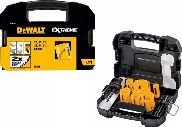 Σετ οπών Dewalt DEWALT 11 τεμ. ΔΙΜΕΤΑΛΙΚΟ ΓΙΑ ΗΛΕΚΤΡΟΛΟΓΟ