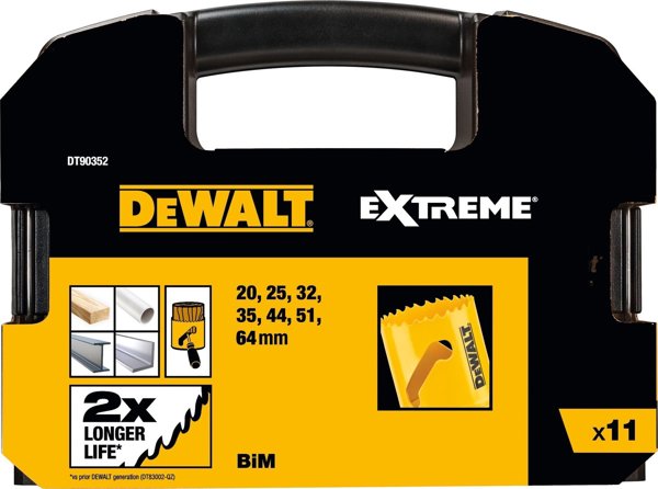 Σετ οπών Dewalt DEWALT 11 τεμ. ΔΙΜΕΤΑΛΙΚΟ ΓΙΑ ΗΛΕΚΤΡΟΛΟΓΟ