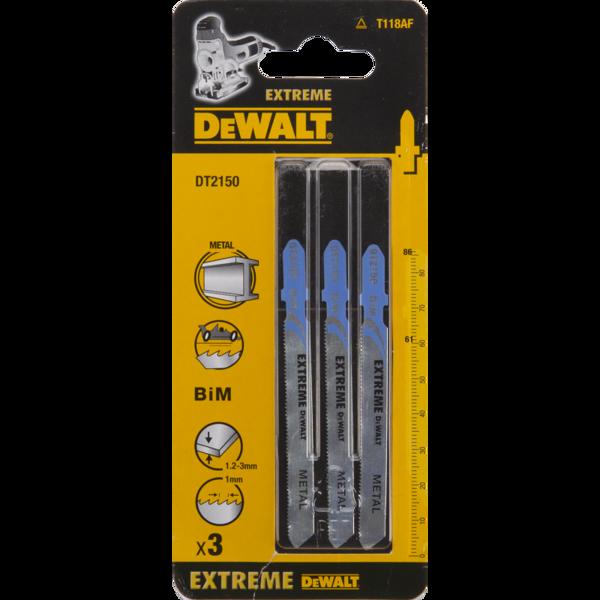 Πριονόλαμα Dewalt για σέγα τύπου T BIM86x61mm 3τμχ. για μέταλλο DT2150