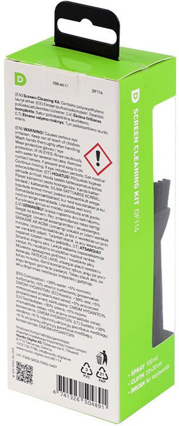 κιτ καθαρισμού οθόνης D-Fruit DF114 100ml