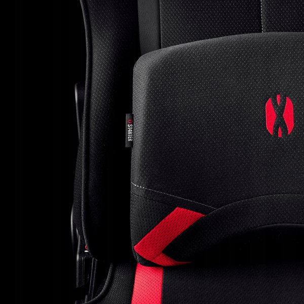 Diablo Chairs Μαξιλάρι Οσφυϊκής Στήριξης για Καρέκλα Diablo X-Starter, Μαύρο-Κόκκινο