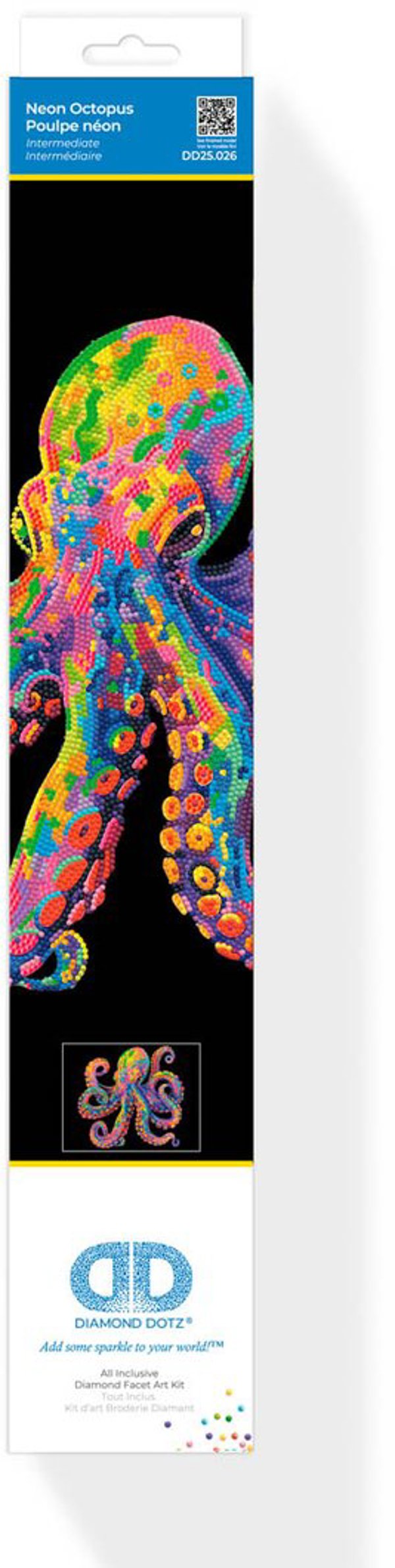 Diamond Dotz Σετ Κεντήματος Diamond Painting Βελούδινο Νέον Χταπόδι για Ενήλικες
