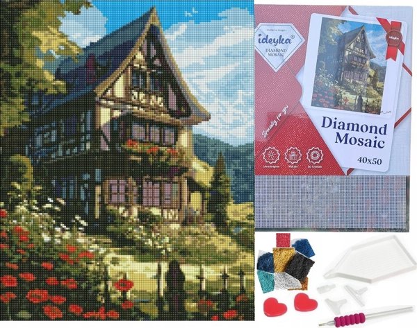 Διαμαντένιο μωσαϊκό - Παραμύθι στα βουνά 40x50cm