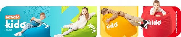 Diablo Chairs Pufy dla dzieci Kido by Diablo: Craft Edition