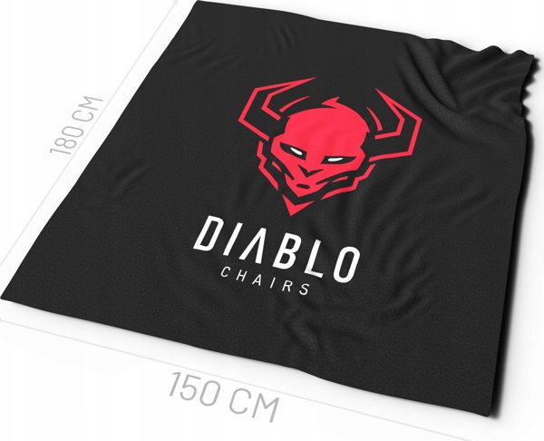 Diablo Koc polarowy Diablo Chairs, czarny