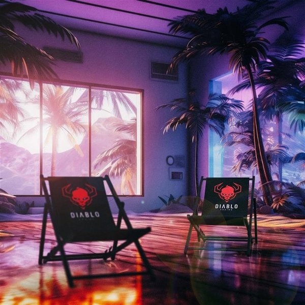 Diablo Ξαπλώστρα κήπου Diablo Chairs, μαύρη