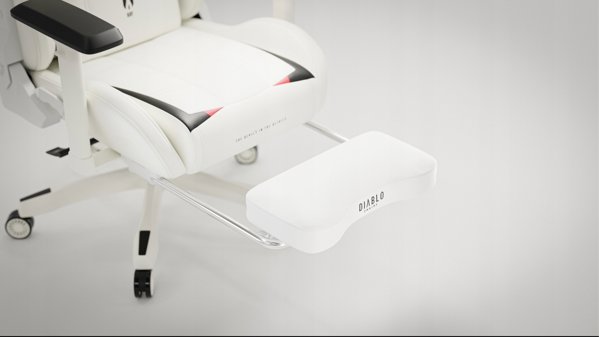 Diablo Υποπόδιο για Καρέκλα Gaming Diablo X-Ray 2.0, λευκό-μαύρο