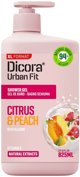 DICORA Αφρόλουτρο Εσπεριδοειδή και Ροδάκινο 825 ml