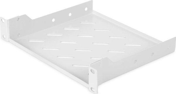 Σταθερό ράφι Digitus 10" 1U 44x254x200 mm, τοποθέτηση σε δύο σημεία, χρώμα γκρι