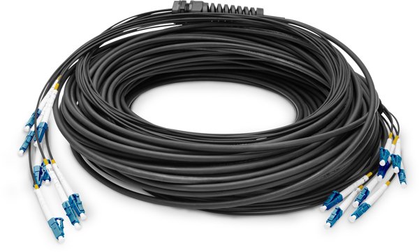 Digitus Zakonczoony fabrycznie uniwersalny kabel swiatlowodowy typu breakout, wielomodowy OS2, 8 wlokien, LC/UPC LC/UPC