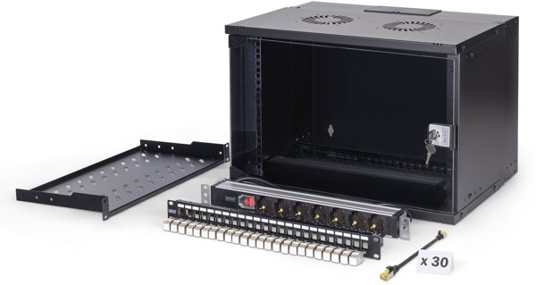 Σετ δικτύου DIGITUS 483 mm (19") - 7HE, 540x400 mm (ΠxΒ) μαύρο